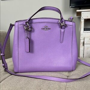 Coach Christie Carryall Purple Shoulder Bag